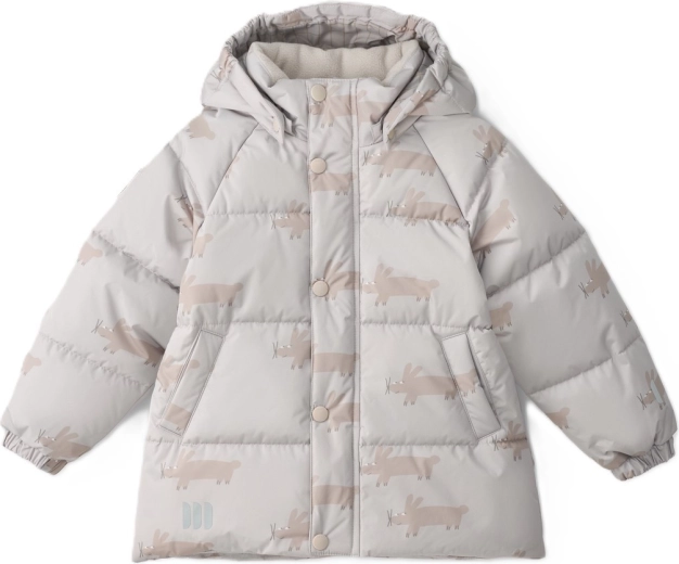 Veste d’hiver matelassée pour enfant LEOKID Leni Silver Cloud Fluffy, taille 92