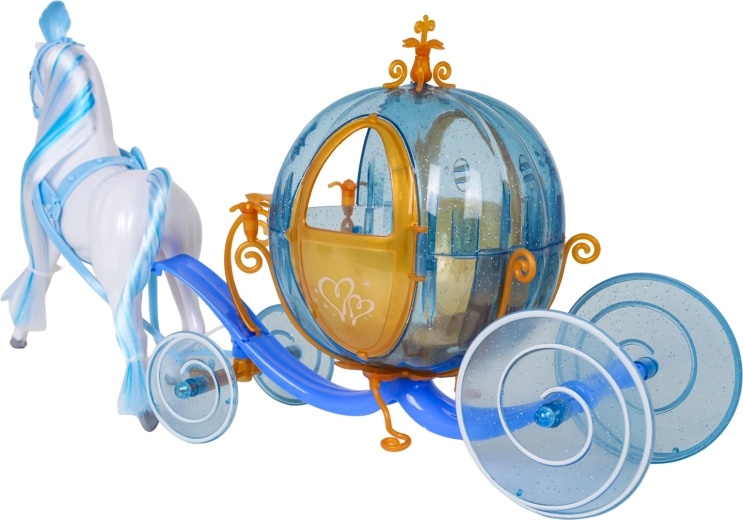 Carrosse ouvrant pour voyager dans un monde de conte