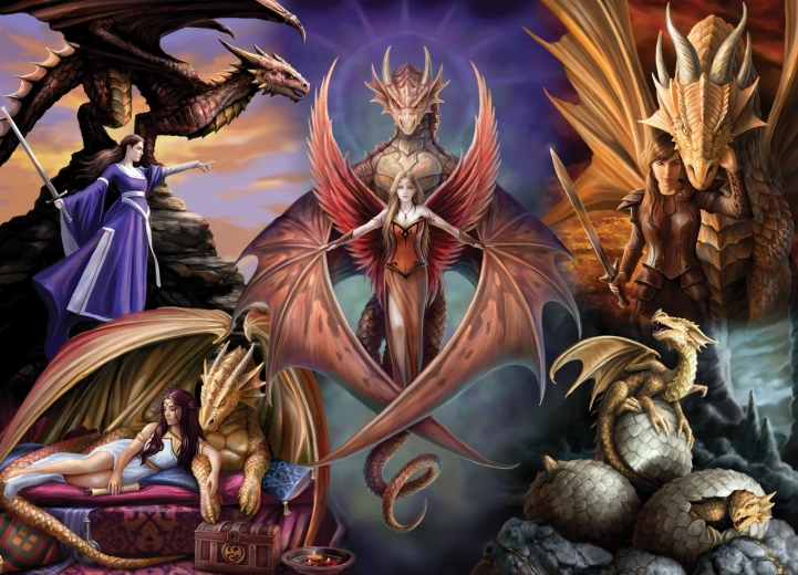Puzzle Communauté draconique 1000 pièces