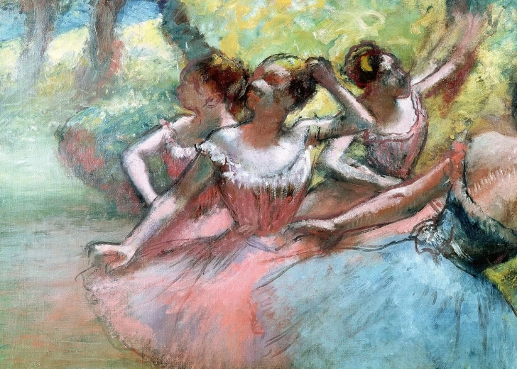 Puzzle Ravensburger Art Collection : Quatre ballerines sur scène (1000 pièces)