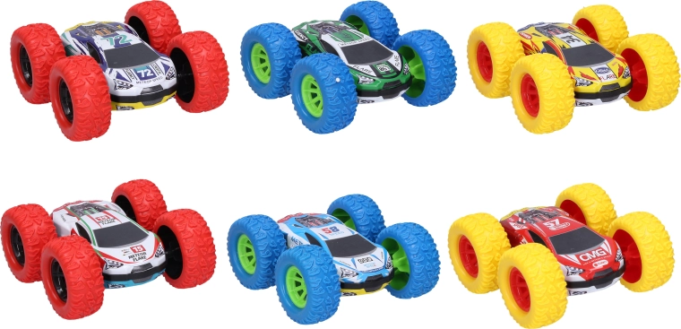 Voiture cascadeuse métallique réversible à friction - 1 pièce