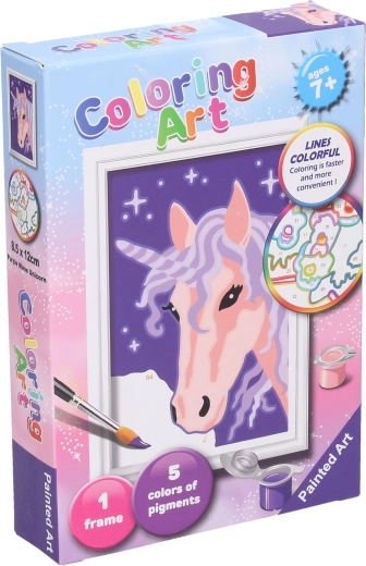 Peinture par numéros licorne 13 cm