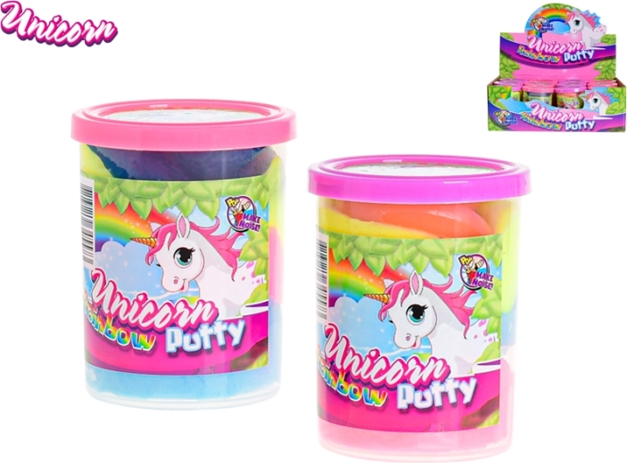 Pâte à pets arc-en-ciel UNICORN en gobelet