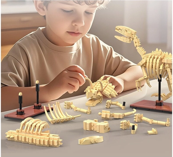 Une construction amusante pour les petits paléontologues