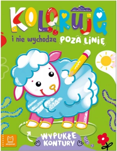 Coloriages avec un mouton – contours en relief pour un coloriage facile
