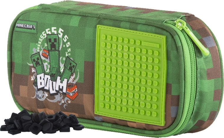 Trousse scolaire Pixie Crew Minecraft à deux étages, ovale