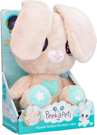 Lapin en peluche interactif Peekapets 45 cm