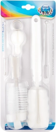 Canpol babies Ensemble de brosses pour nettoyer les biberons et les tétines