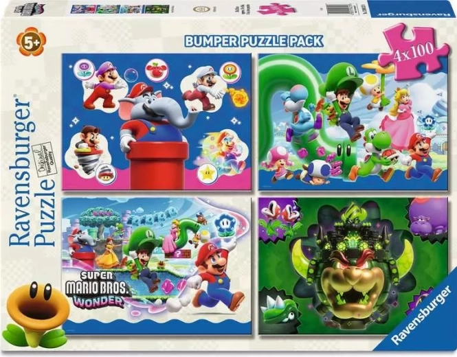 Puzzle Ravensburger Super Mario 4×100 pièces