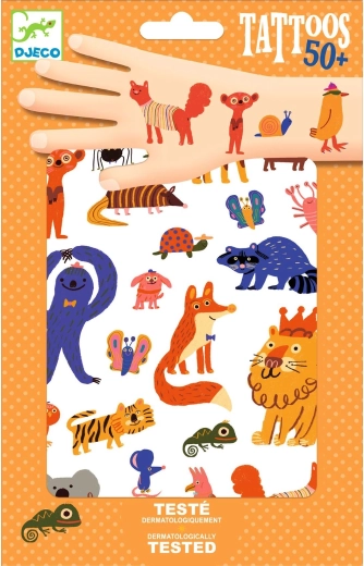 Djeco tatouages animaux colorés