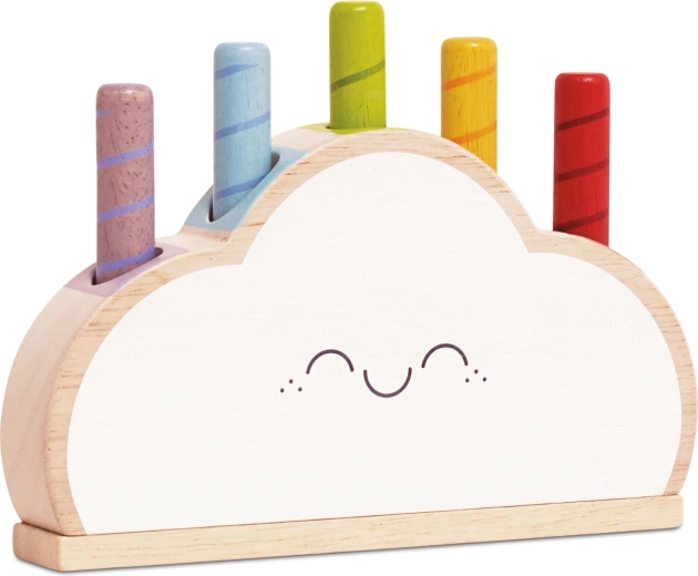 Le Toy Van nuage arc-en-ciel en bois – premier jeu pour enfants