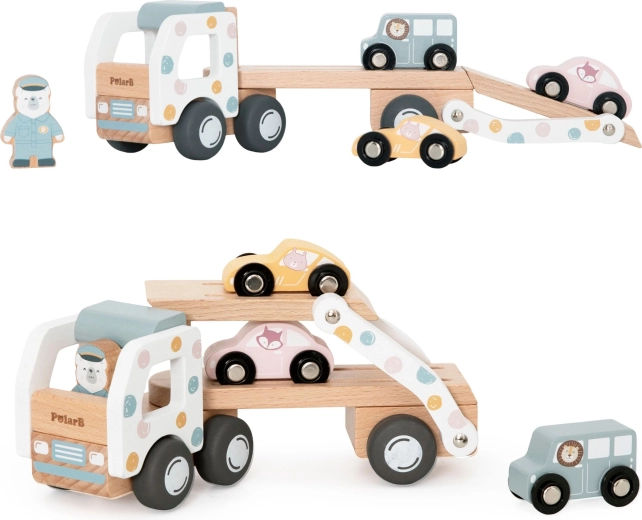 Transporteur à deux niveaux avec rampe