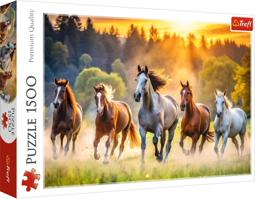 Puzzle 1500 pièces – Chevaux sauvages TREFL