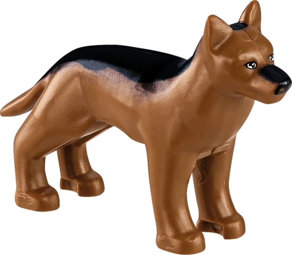 2 figurines et un chien pour un jeu créatif