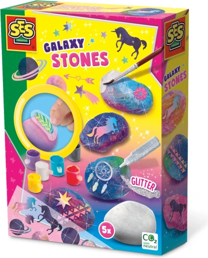 Peinture sur galets Galaxy