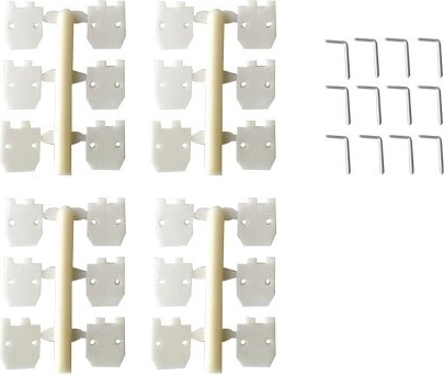 Charnières JAMARA 11,2 × 11,2 mm, 12 pièces