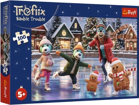Puzzle Trefl 100 pièces Bert de Noël dans les boules