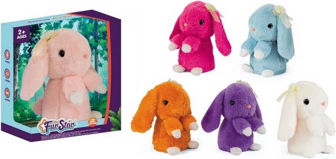 Lapin en peluche parlant et dansant avec répétition