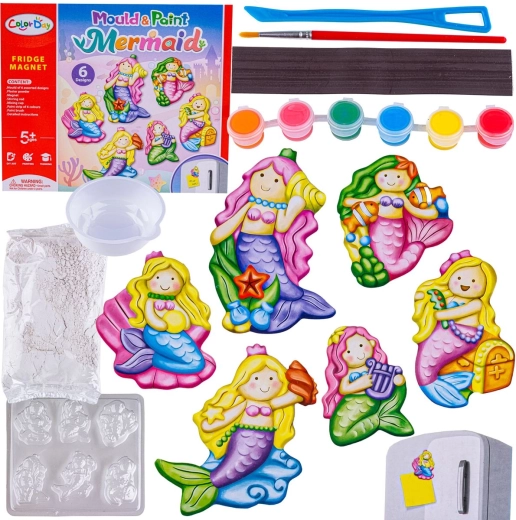 Kit créatif DIY pour fabriquer des aimants – sirènes colorées