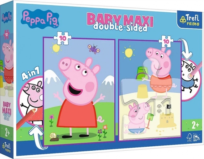 Puzzle Baby MAXI 2x10 Peppa Pig Journée joyeuse