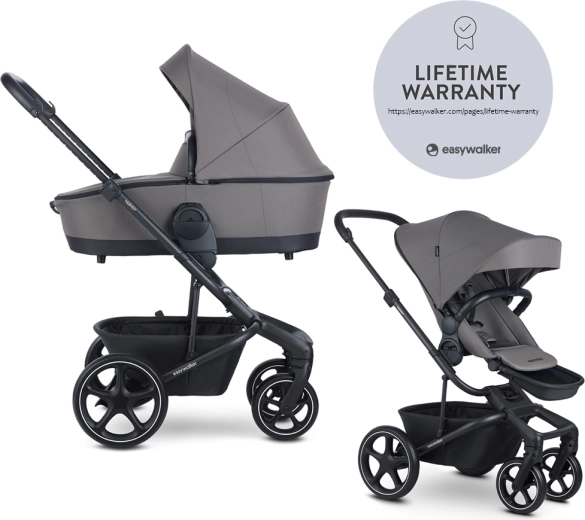 Poussette combinée EASYWALKER Harvey⁵ 2en1 LITE RWS – Pebble Grey