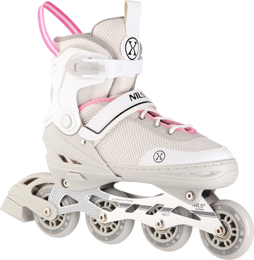Patins 2-en-1 NILS Extreme NH18188A gris‑rose – S (29-33)