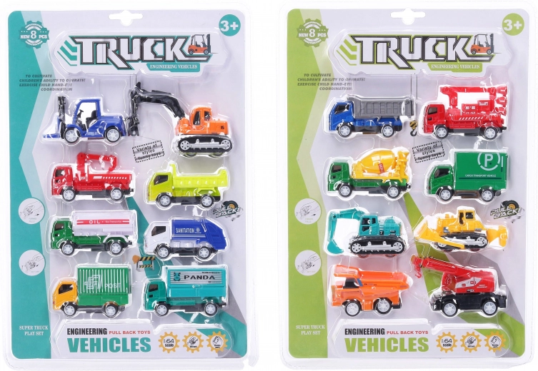 Ensemble de 8 moyens de transport à rétrofriction