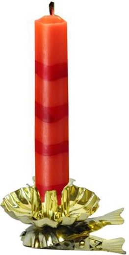 Porte-bougies pour sapin de Noël TORO, 10 pcs, or