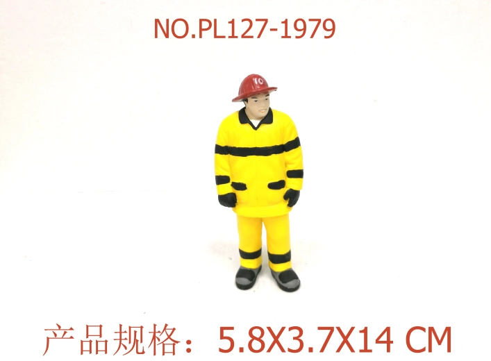 Figurine de pompier 14 cm