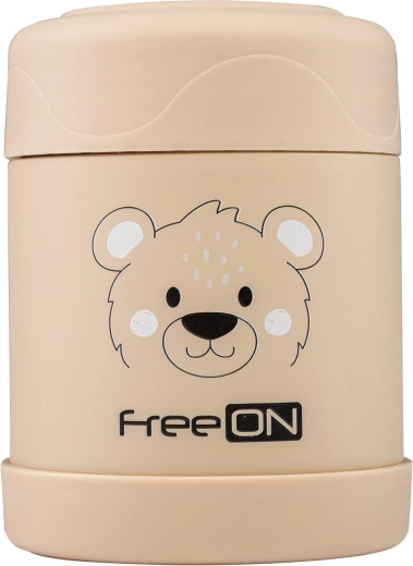 FreeON récipient isotherme en acier inoxydable pour aliments 350 ml – Beige
