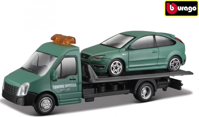 Modèle de dépanneuse Bburago avec Ford Focus ST à l’échelle 1:43