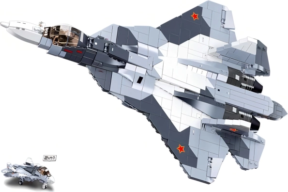 Sluban Model Bricks chasseur à réaction SU-57 2 en 1 set de construction