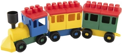 Locomotive et deux wagonnets attachables