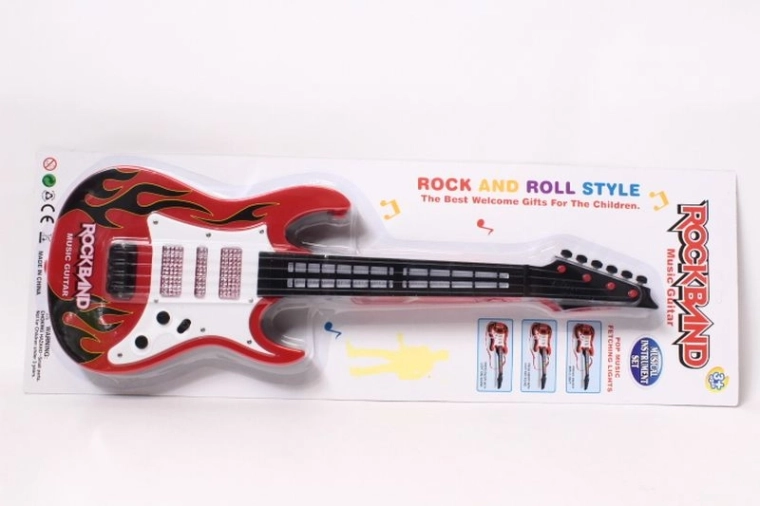 Guitare électronique pour enfants à piles sous blister