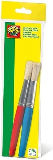 Pinceaux enfants SES épais, 2 pcs
