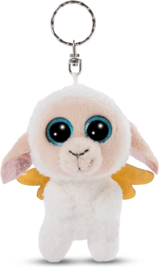 Porte-clés en peluche Nici Glubschis mouton ange Nalla 9 cm