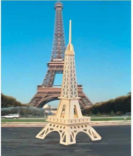 Woodcraft puzzle 3D en bois tour Eiffel