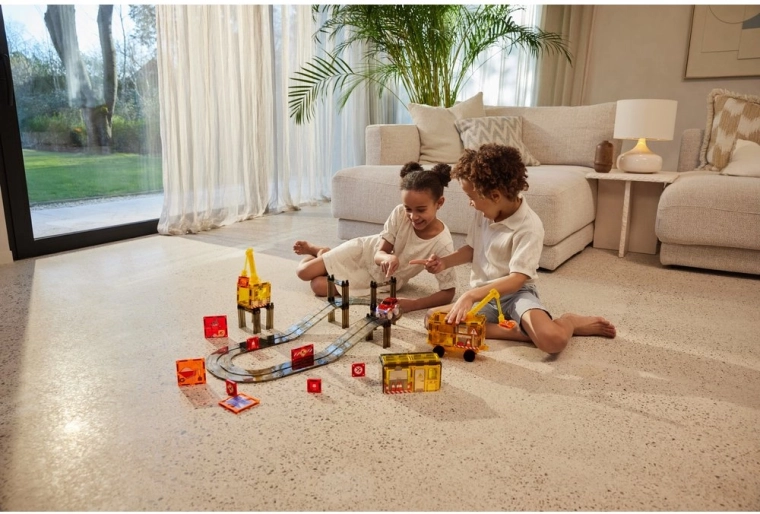 Construction et circuit de course dans un seul set