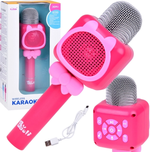 Microphone karaoké sans fil pour enfants avec enregistrement et Bluetooth