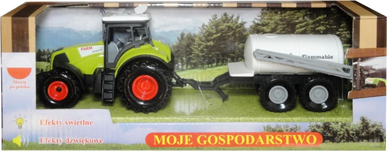 Tracteur avec remorque avec module sonore polonais