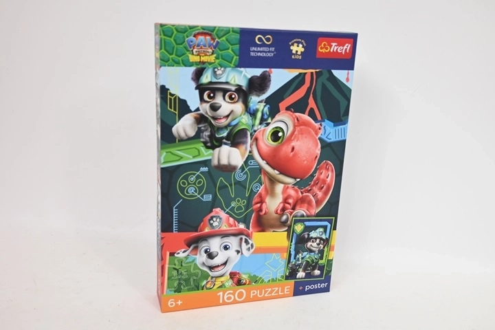 Puzzle Trefl Premium Plus Kids Aventure des dinosaures (Pat’ Patrouille) 160 pièces