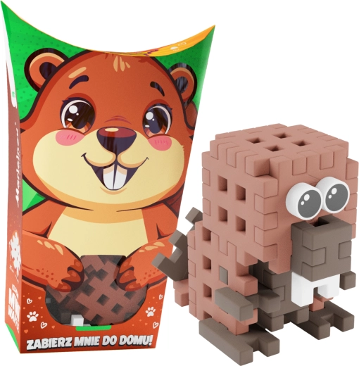 Jeu de construction Mini Waffle Pocket Pets – castor