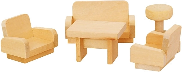MaDe mobilier en bois pour poupées – salon