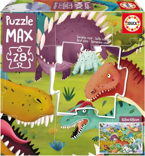 EDUCA Puzzle Dinosaures 28 pièces