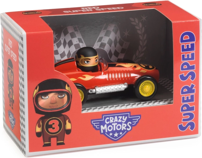 Djeco Crazy Motors petite voiture Red Super Speed