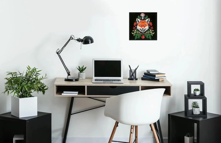 Tableau prêt à être exposé