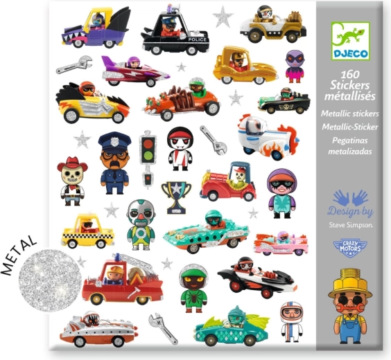 Autocollants Crazy Motors DJECO