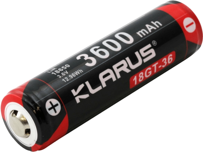 Batterie rechargeable Li‑Ion 18650 3,6 V 3600 mAh KLARUS