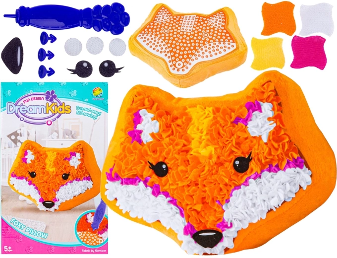 Kit créatif DreamKids pour fabriquer un coussin renard - 1 pièce