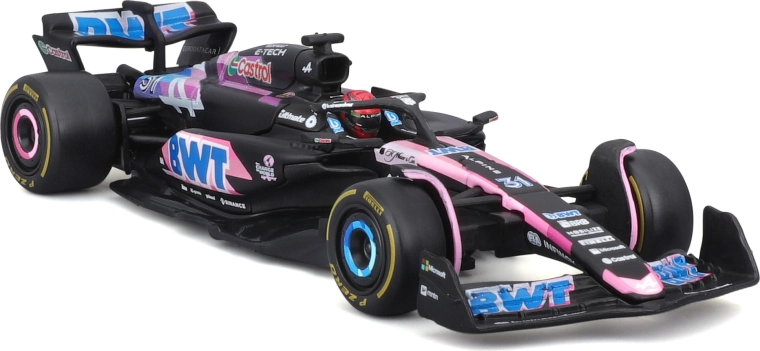 figurine du pilote et roues libres